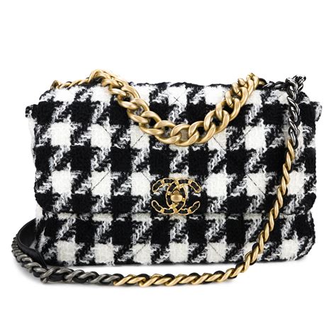 chanel purse black and white|chanel white bag price.